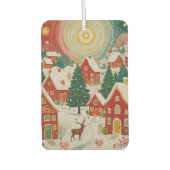 kerstdorp luchtverfrisser (Voorkant)