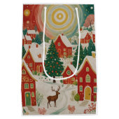 kerstdorp medium cadeauzakje (Achterkant)