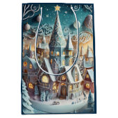 kerstdorp medium cadeauzakje (Voorkant)