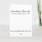 Kerstdorp met Angels Feestdagen Kaart (Achterkant)