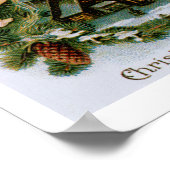 Kerstdorp met Angels Poster (Hoek)