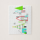 kerstdorp mid century modern legpuzzel (Verticaal)