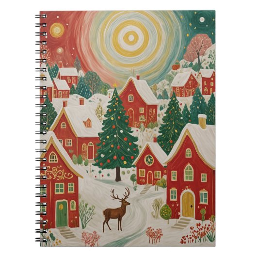 kerstdorp notitieboek (Voorkant)