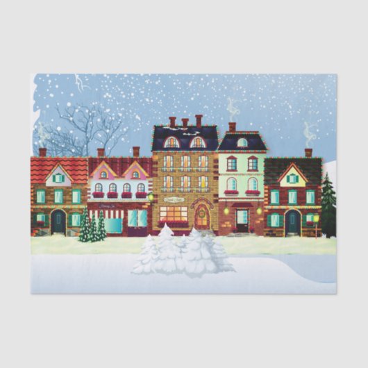 Kerstdorp — Ontwerpen  Tissuepapier (Voorkant)