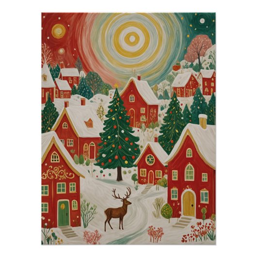 kerstdorp perfect poster (Voorkant)
