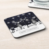 kerstdorp Plastic Onderzetter (Linkerzijde)