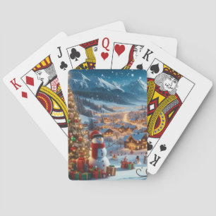 kerstdorp pokerkaarten