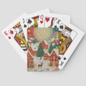 kerstdorp pokerkaarten (Achterkant)