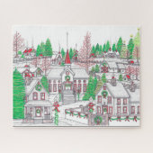 Kerstdorp Puzzle Legpuzzel (Horizontaal)