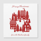 Kerstdorp Rood en wit (Voorkant)