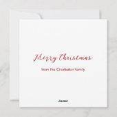 Kerstdorp Rood en wit Feestdagenkaart (Achterkant)