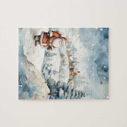 Kerstdorp Santa Kerstvakantie Legpuzzel (Horizontaal)