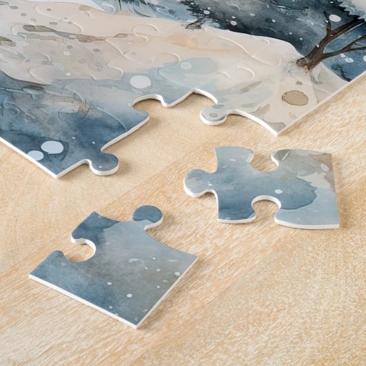 Kerstdorp Santa Kerstvakantie Legpuzzel (Zijkant)