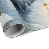 Kerstdorp Scene Cadeaupapier (Rol Hoek)