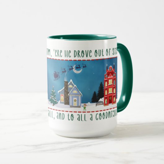 Kerstdorp Scene  Mok (Voorkant rechts)