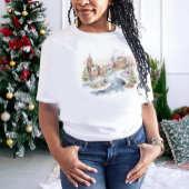 Kerstdorp Scene T-shirt