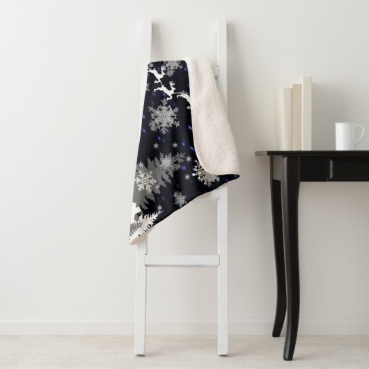 Kerstdorp Sherpa Blanket Sherpa Deken (In situ)