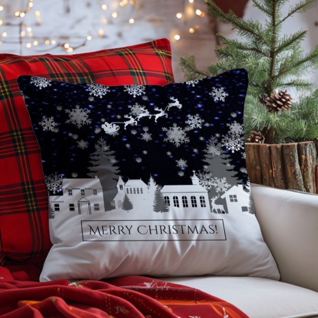 Kerstdorp Sierkussen (Christmas Village Holiday Throw Pillow)