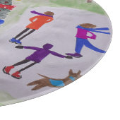 kerstdorp snijplank (Hoek)