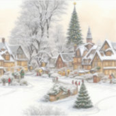 kerstdorp sticker (Voorkant)