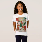 kerstdorp t-shirt (Voorkant volledig)