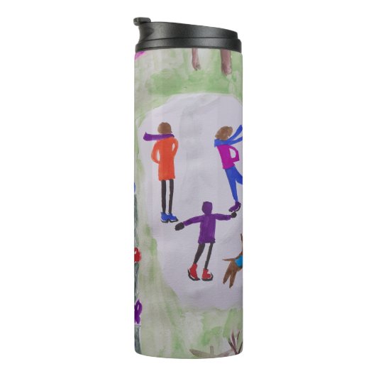 kerstdorp thermosbeker (Geroteerd rechts)