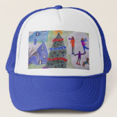 kerstdorp trucker pet (Voorkant)