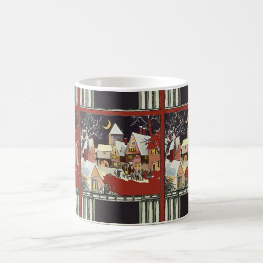 kerstdorp, voeg tekst toe koffiemok (Center)