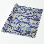  kerstdorp voor de kerst/huis-van-Grosch Cadeaupapier (Uitgerold)