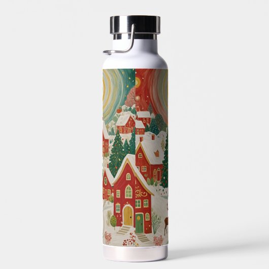 kerstdorp waterfles (Rechts)