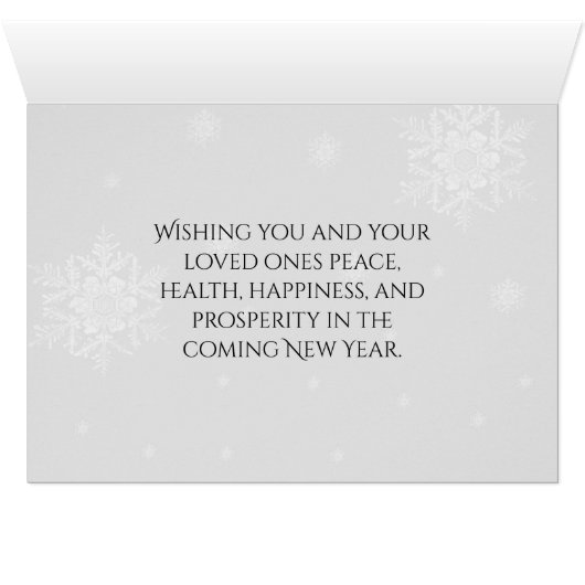 Kerstdorp Wenskaart (Binenzijde Horizontaal (Onderkant))