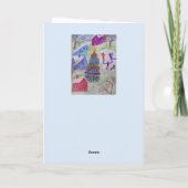 Kerstdorp Wenskaart Kaart (Achterkant)