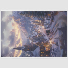 Kerstdorp Winter Wonderland #1 Decoupage Tissuepapier