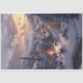 Kerstdorp Winter Wonderland #3 Decoupage Tissuepapier