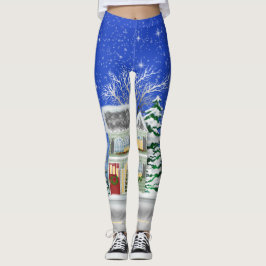 Kerstdorpje Plezier leggings