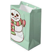Kerstdorpman cadeautas (Voorkant Gekanteld)