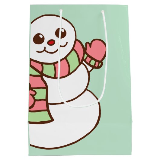 Kerstdorpman cadeautas (Achterkant)