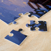 kerstdorpsboom legpuzzel (Zijkant)