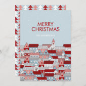 Kerstdorpsfeestdag Kaart (Voorkant / Achterkant)