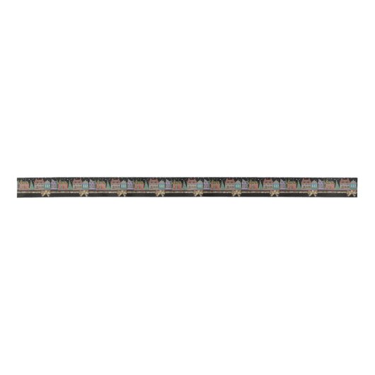 Kerstdorpsfeestdag Satijnen Lint (Voorkant)