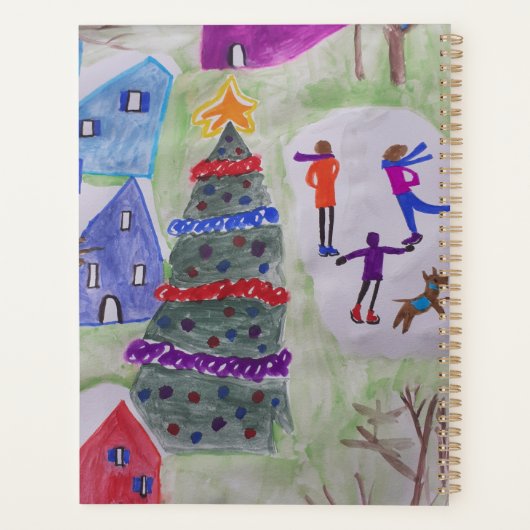 kerstdorpspanner planner (Achterkant)