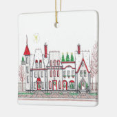 Kerstdorpswinkels Keramisch Ornament (Links)