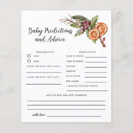 Kerstdouche Baby Voorspellingen & Advies Kaart