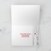 kerstdove met joy op speldenkaart kaart (Binnen)