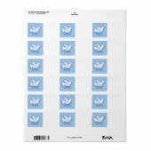 kerstdovenlabel etiket (Full Sheet)