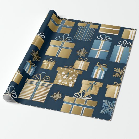 Kerstdozen inpakpapier (Uitgerold)