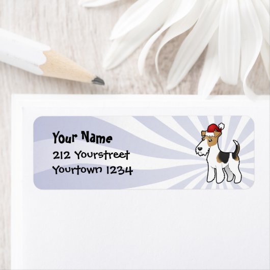 kerstdraad Fox Terrier Etiket (Insitu)