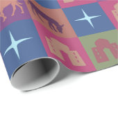 Kerstdraad rol cadeaupapier (Rol Hoek)