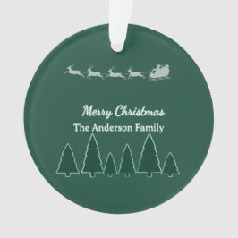 Kerstdraai Familie Ronde Gloed Ornament