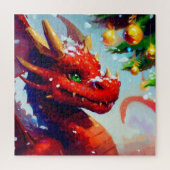 Kerstdraak (2) legpuzzel (Verticaal)